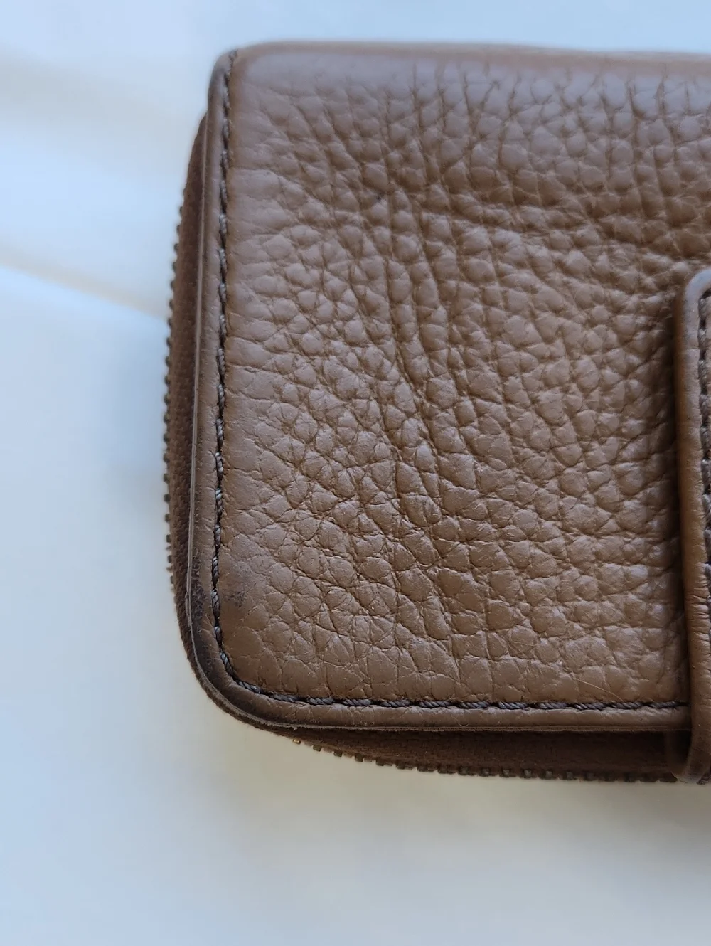 Fossil Madison Zip Around Clutch Wallet in Saddle